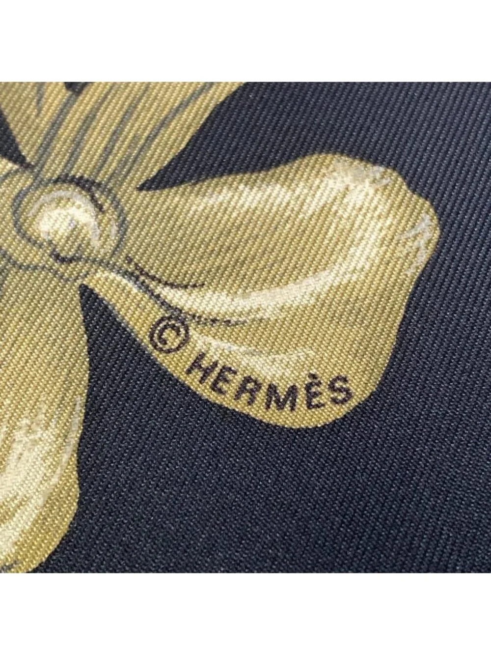 Hermes Scarf Carre 90 Black Brown Multi Ballerina